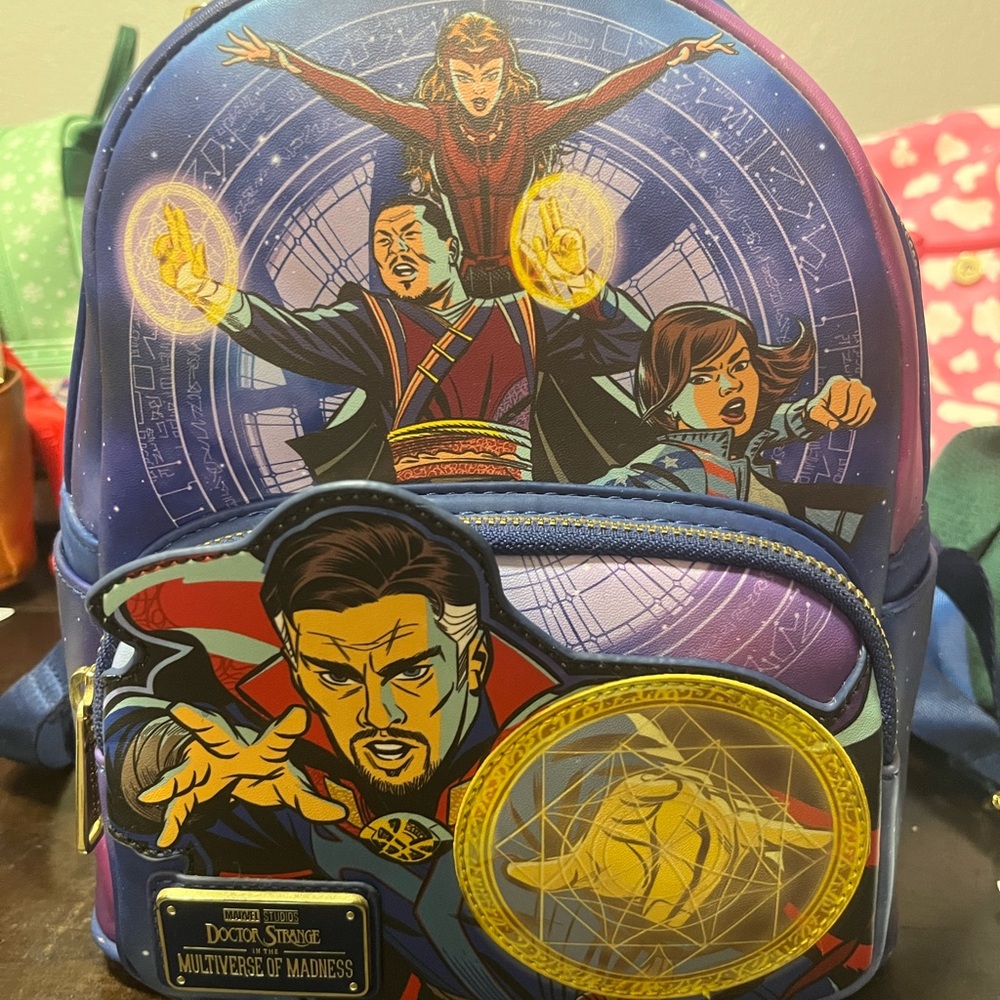 Marvel Doctor Strange Multiverse of Madness Men's Blue Graphic Backpack